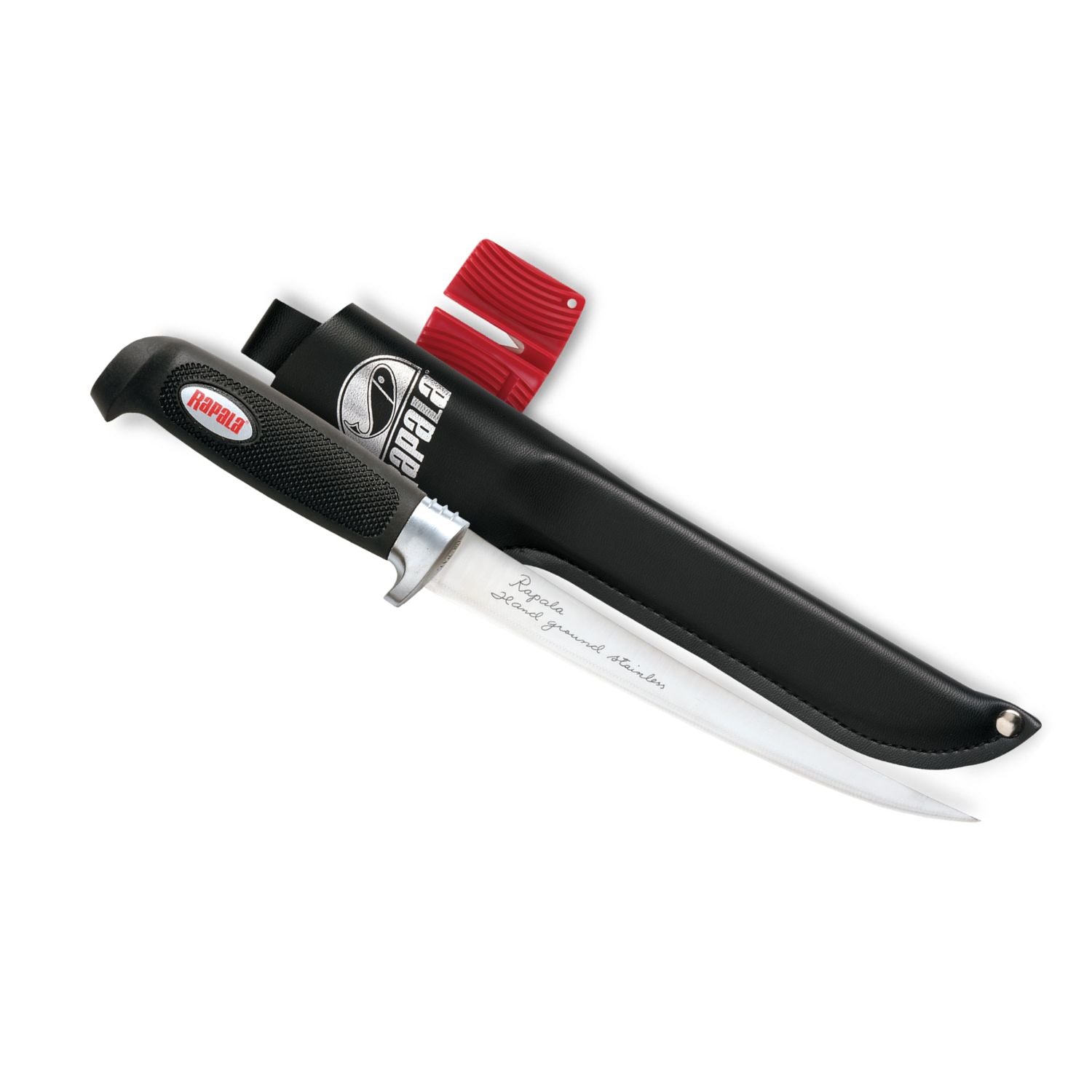 6 inch Soft Grip Rapala Fillet Knife with Sharpener and Sheath
