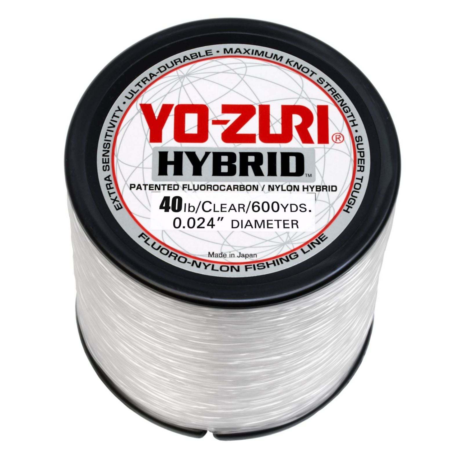 40LB 600YD Yo-Zuri Hybrid Clear Line Spool from Fish On Outlet