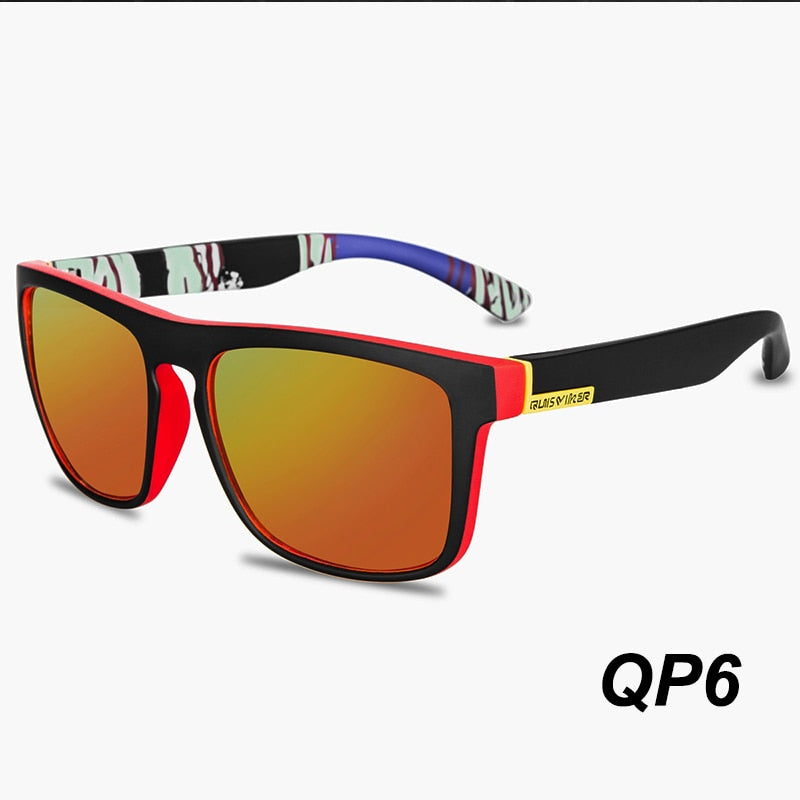 New Polarized Glasses Men Women Fishing Glasses Hiking Driving Eyewear  Sport Sunglasses Sun Goggles Camping Fashion Color-red