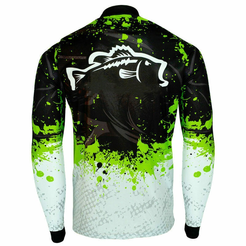 Quick Dry Fishing Jersey Long Sleeve UV Protection Sublimation