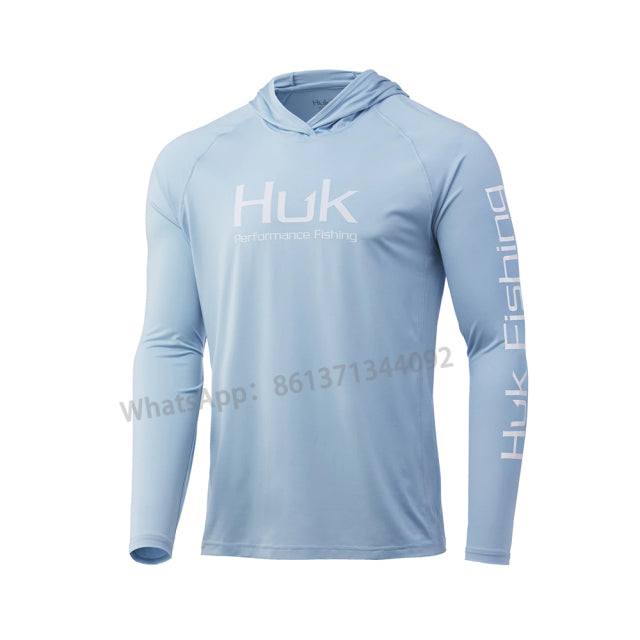 HUK Fishing Shirts Long Sleeve Uv Protection Clothing Mens Outdoor