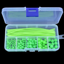Luminous Fishing Beads Tube 170pcs/set Soft Rubber Floating Glow Fishi