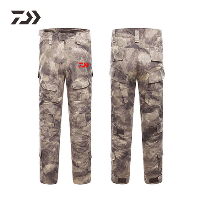 Camouflage Daiwa Fishing Outdoor Men's Fishing Pants from Fish On
