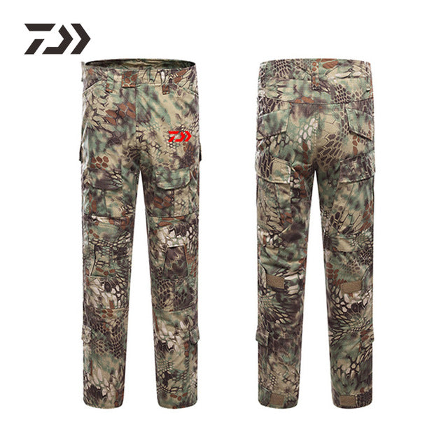 Camouflage Daiwa Fishing Outdoor Men's Fishing Pants from Fish On Outlet
