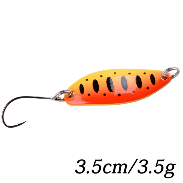 1PCS Metal Spinner Spoon trout Fishing Lure Hard Bait Sequins Noise Paillette Artificial Bait small hard sequins spinner