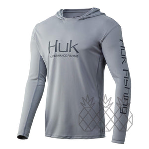 HUK Fishing Shirts USA Upf 50 Uv Custom Fishing Clothes Men Long