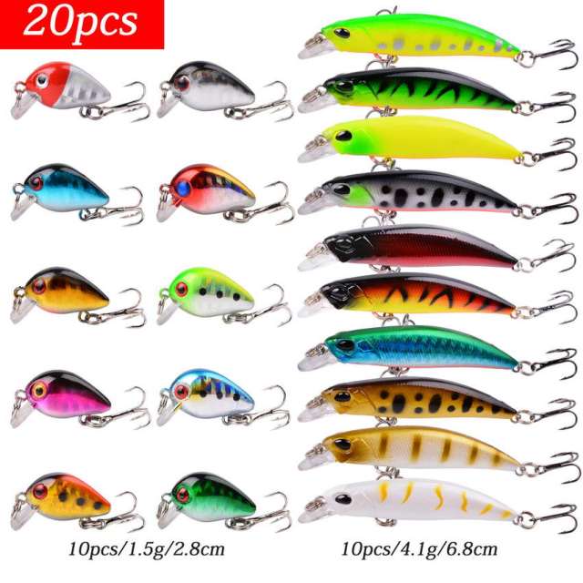 10pcs/lot Minnow Fishing Lures Crankbait Spinner Baits Wobblers carp  fishing Fly Fishing Lure Set: Buy Online at Best Price in UAE 