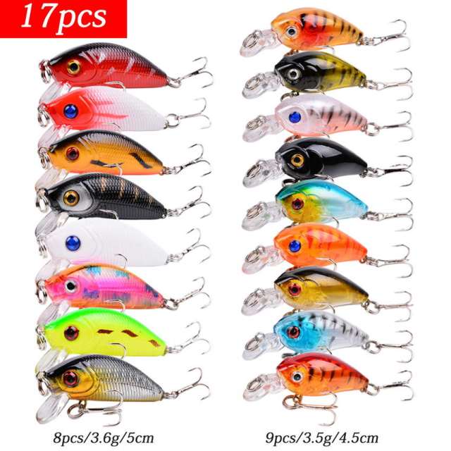 Buy Lurehunter Fishing Lure Kits Hard Baits Mixed 6 Models Fishing Tackle  Minnow Lure Crank Lures Mix Fishing Bait (43 Color-Pack of 43) Online at  desertcartCyprus