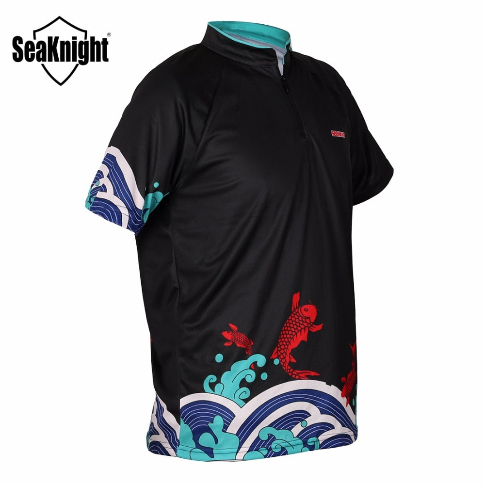Black Quick Dry SeaKnight Sun Protection Fishing Clothes from Fish On Outlet