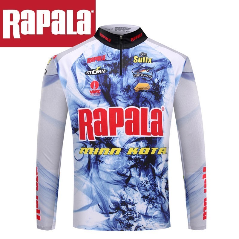 Blue Quick Drying Rapala Anti UV Sun Protection Clothes from Fish